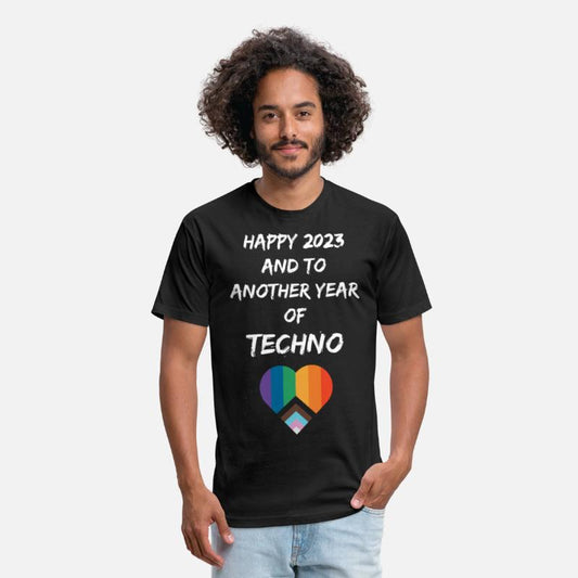 HAPPY 2023 EDM TECHNO LGBTQ HEART SHIRT