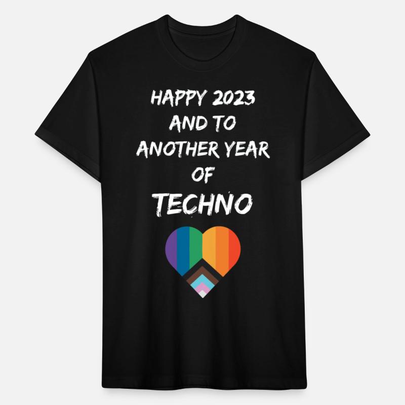 HAPPY 2023 EDM TECHNO LGBTQ HEART SHIRT