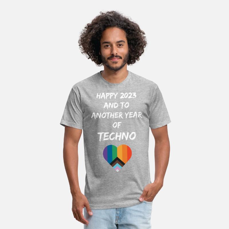 HAPPY 2023 EDM TECHNO LGBTQ HEART SHIRT