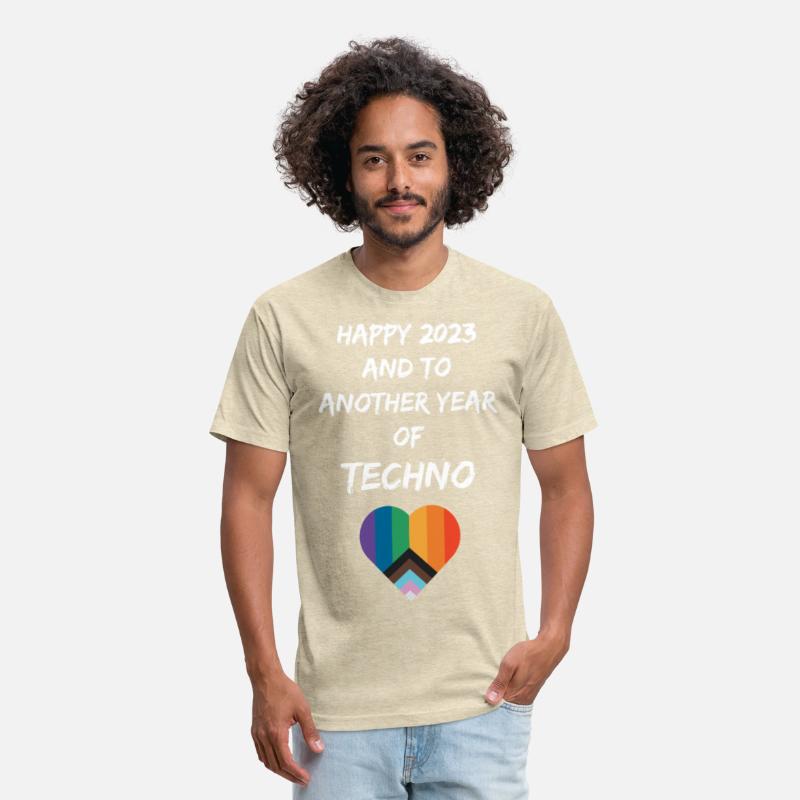 HAPPY 2023 EDM TECHNO LGBTQ HEART SHIRT