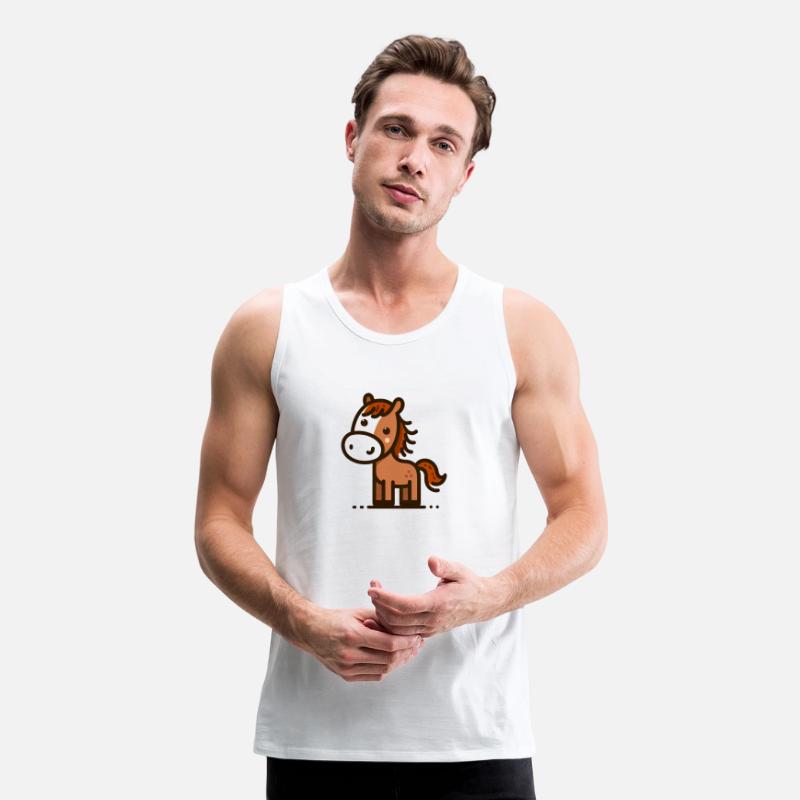 Happy Stick Figure Horse