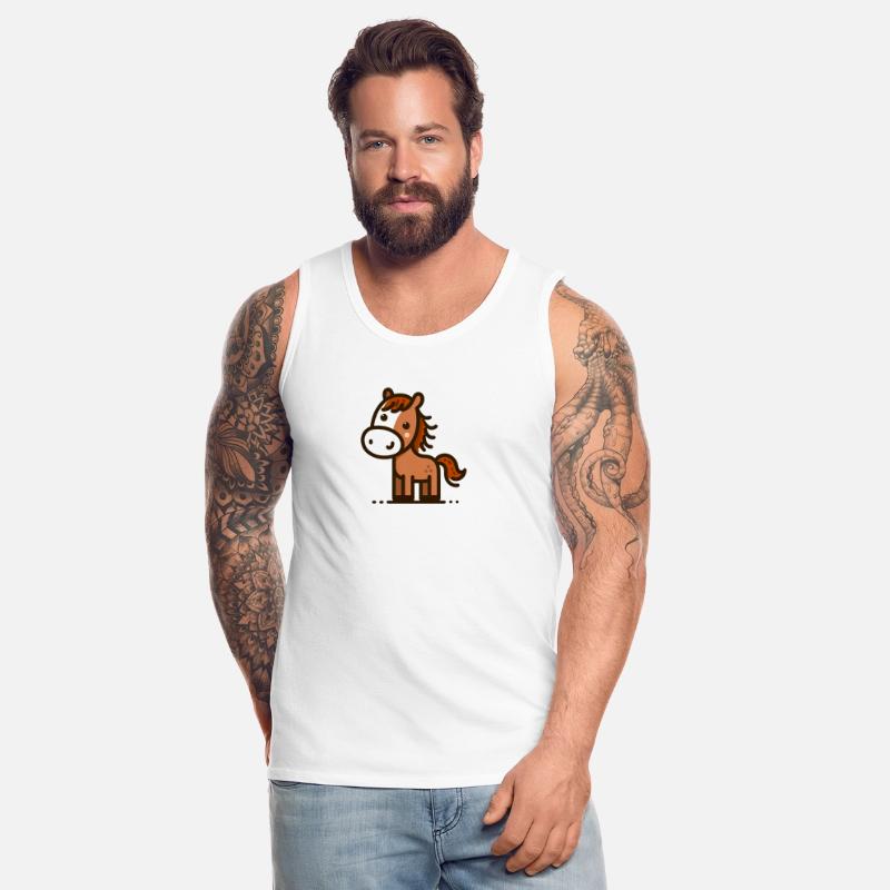 Happy Stick Figure Horse