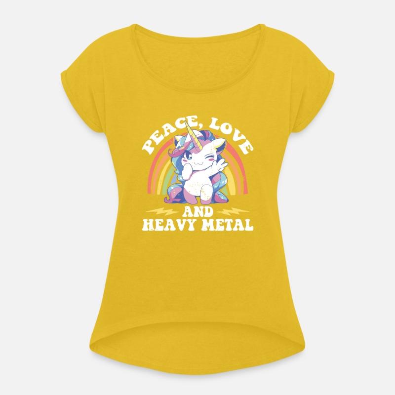 Heavy Metal Unicorn Rainbow Tee