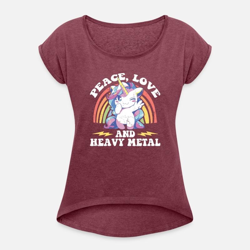 Heavy Metal Unicorn Rainbow Tee
