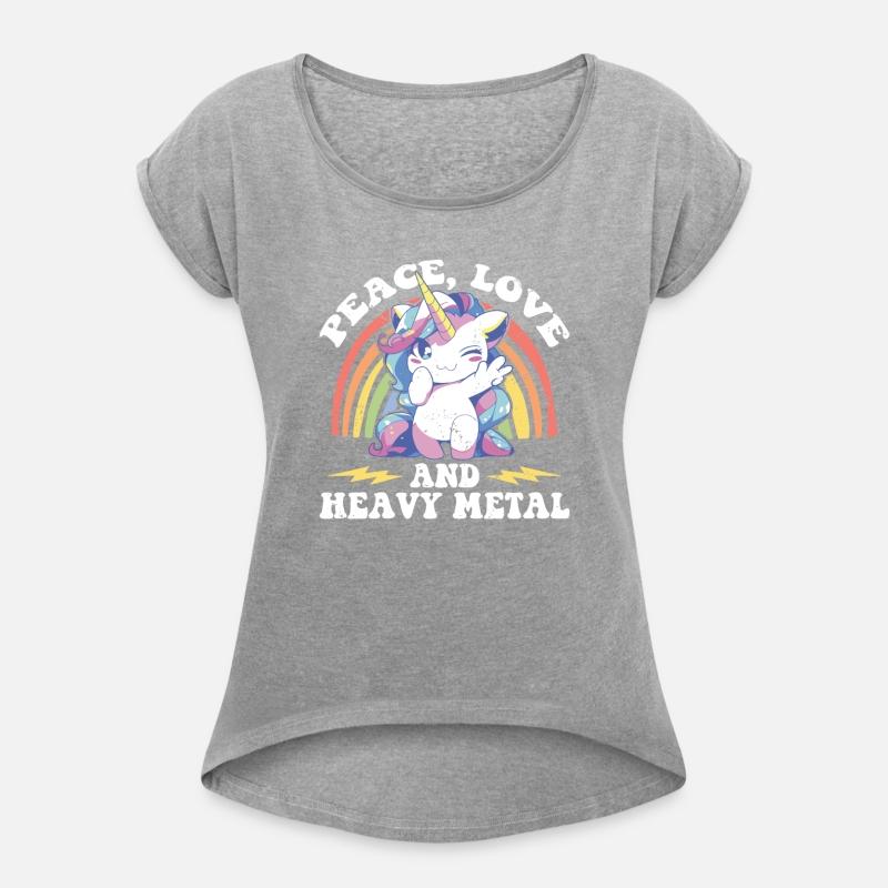 Heavy Metal Unicorn Rainbow Tee