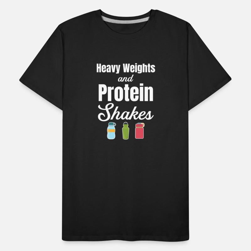 Heavy Weights And Protein Shakes Exercise