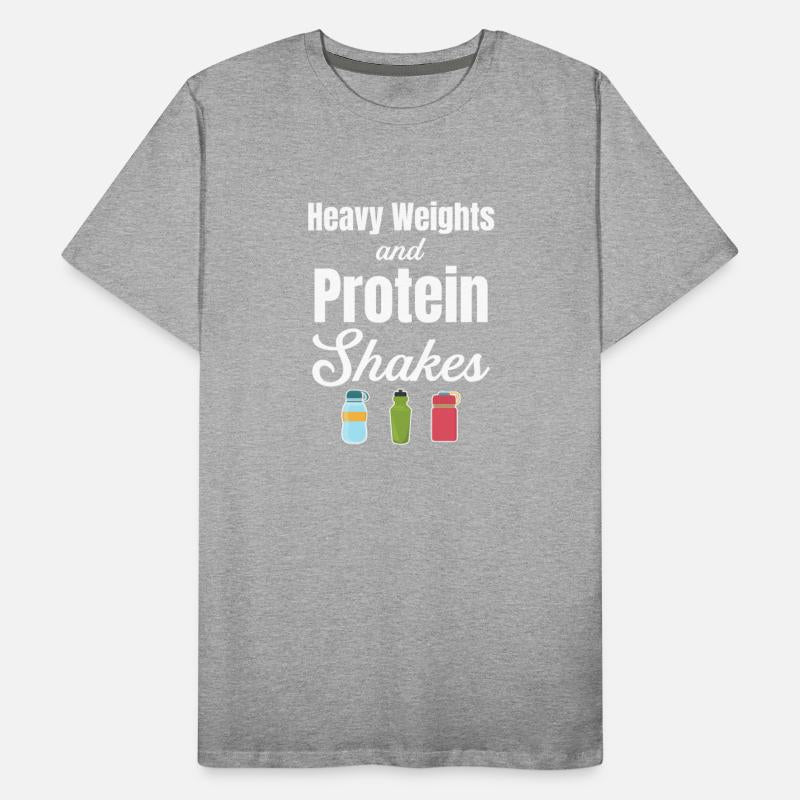 Heavy Weights And Protein Shakes Exercise