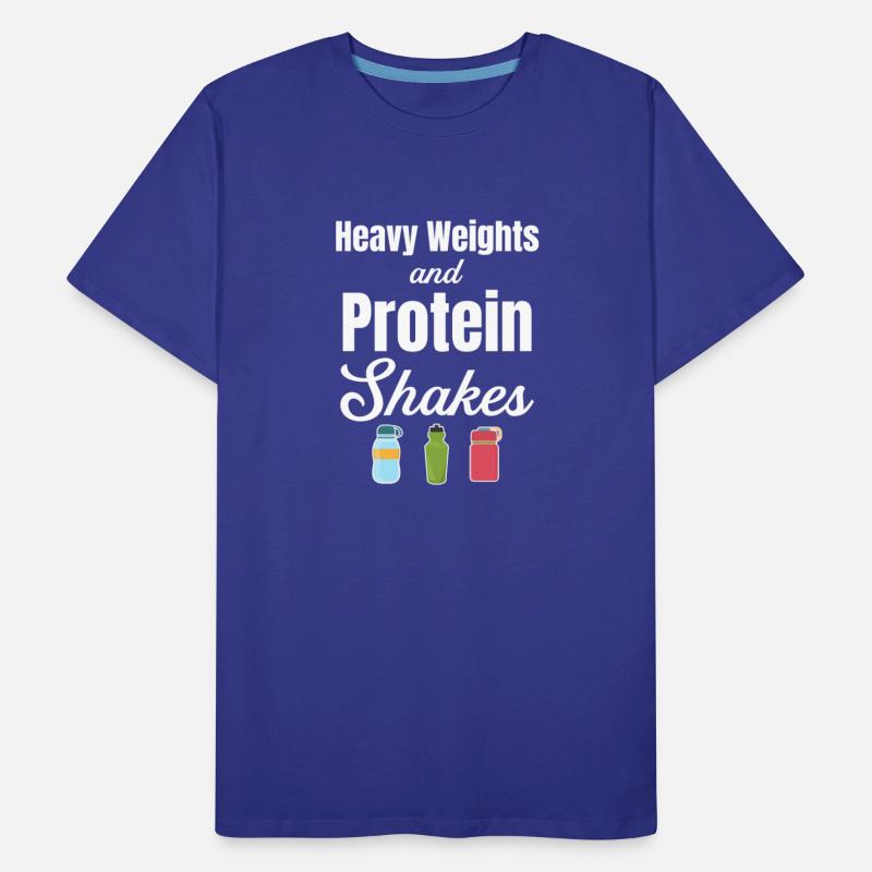 Heavy Weights And Protein Shakes Exercise
