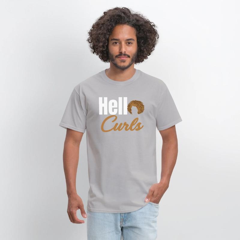Hello Curls Funny Curly Hair Wavy Afro African