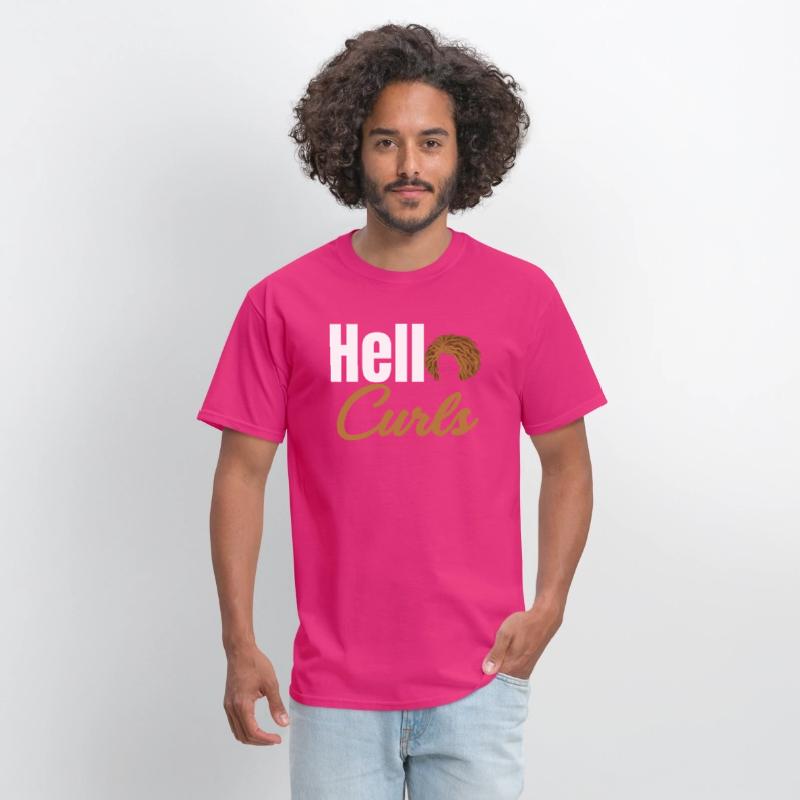 Hello Curls Funny Curly Hair Wavy Afro African