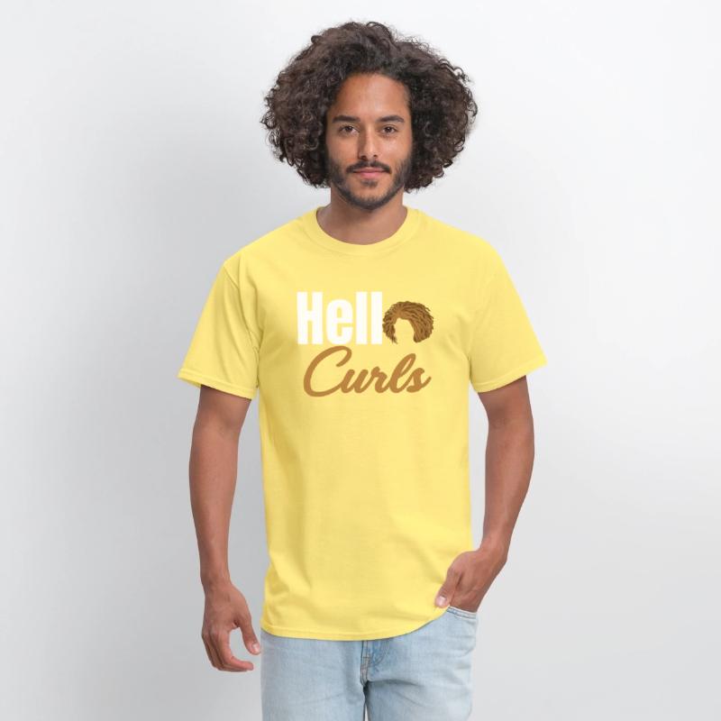 Hello Curls Funny Curly Hair Wavy Afro African