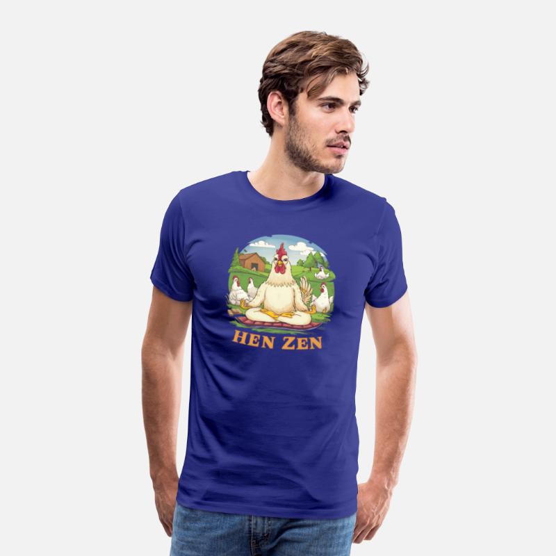 Hen Zen Rooster Meditation Yoga Tee