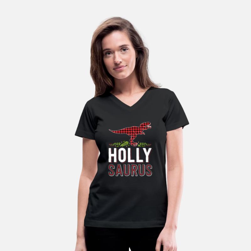 Holly Saurus T Rex Red Plaid Matching Family