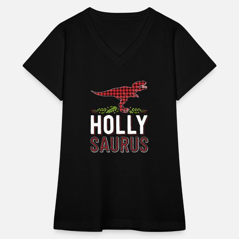 Holly Saurus T Rex Red Plaid Matching Family