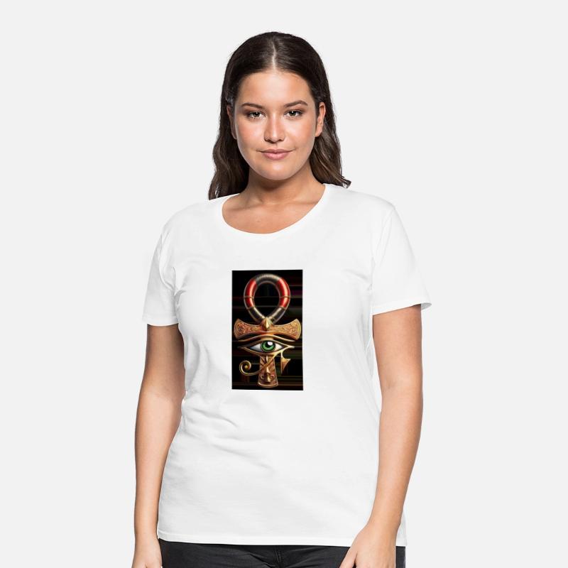 Horus Eye within the Golden Ankh