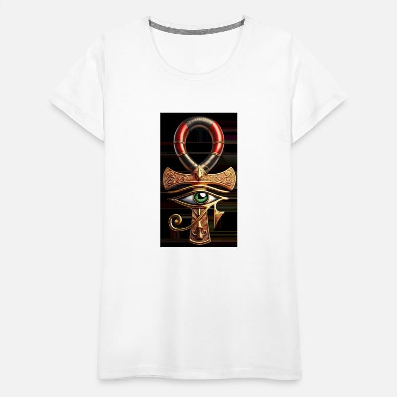 Horus Eye within the Golden Ankh