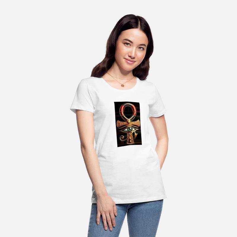 Horus Eye within the Golden Ankh