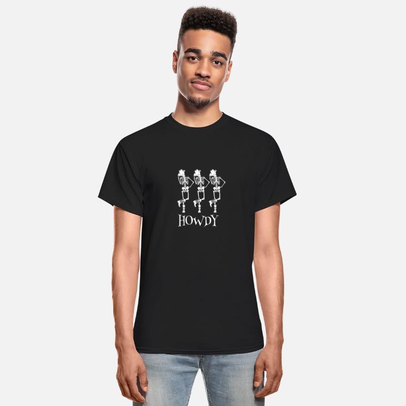 Howdy Cowboy Tee Skeleton Cowboy Tee Dancing