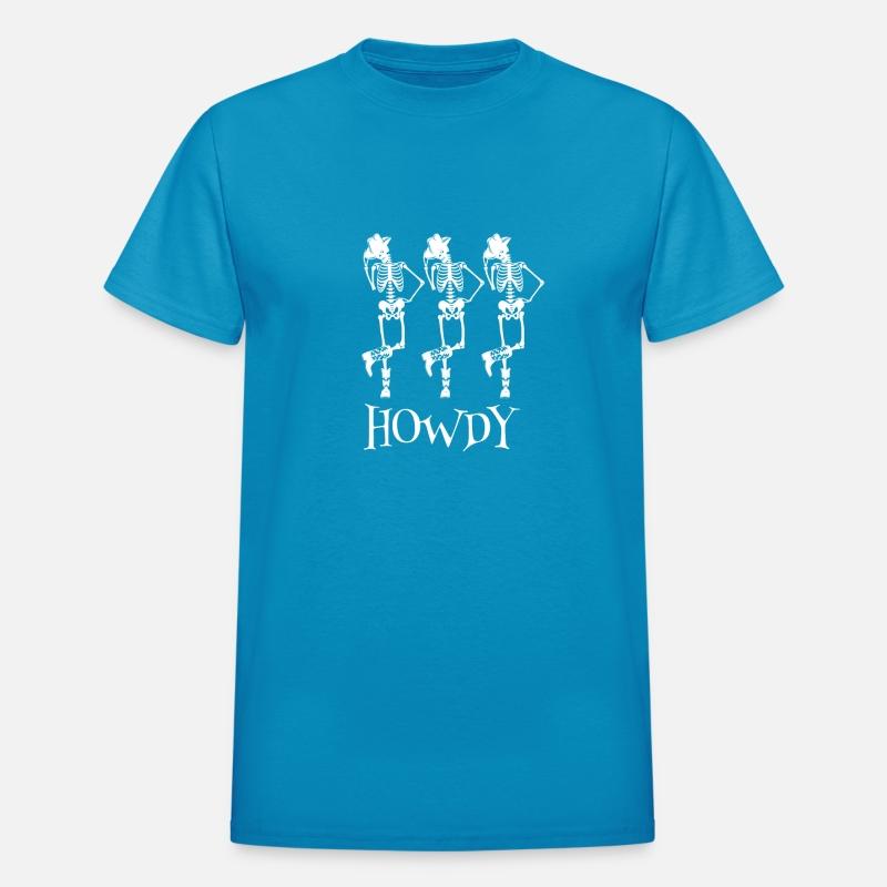 Howdy Cowboy Tee Skeleton Cowboy Tee Dancing