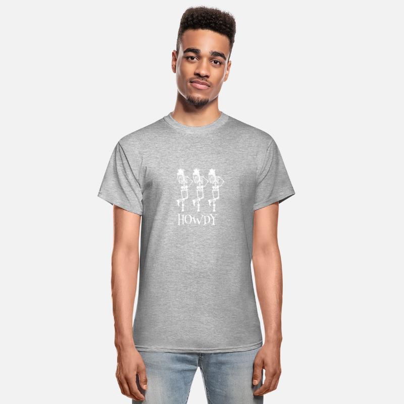 Howdy Cowboy Tee Skeleton Cowboy Tee Dancing