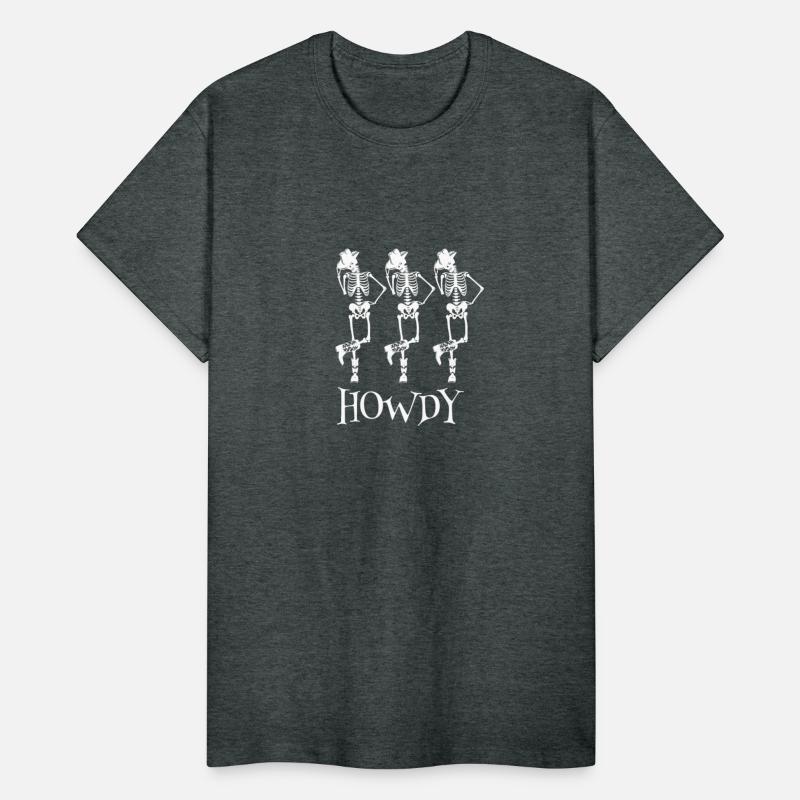 Howdy Cowboy Tee Skeleton Cowboy Tee Dancing