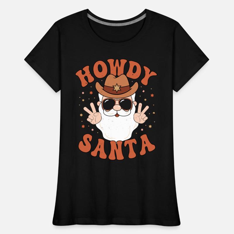Howdy Santa Peace Christmas Western Cowboy Claus