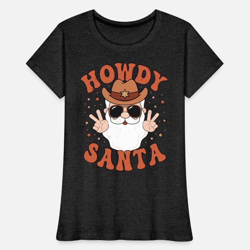 Howdy Santa Peace Christmas Western Cowboy Claus