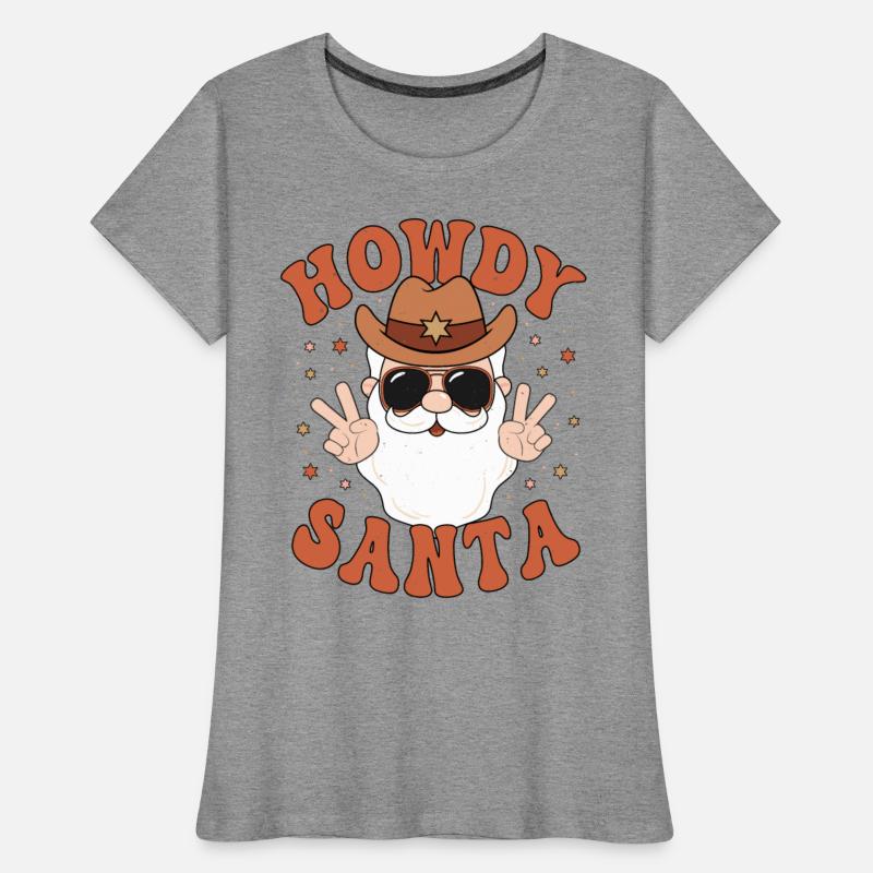 Howdy Santa Peace Christmas Western Cowboy Claus