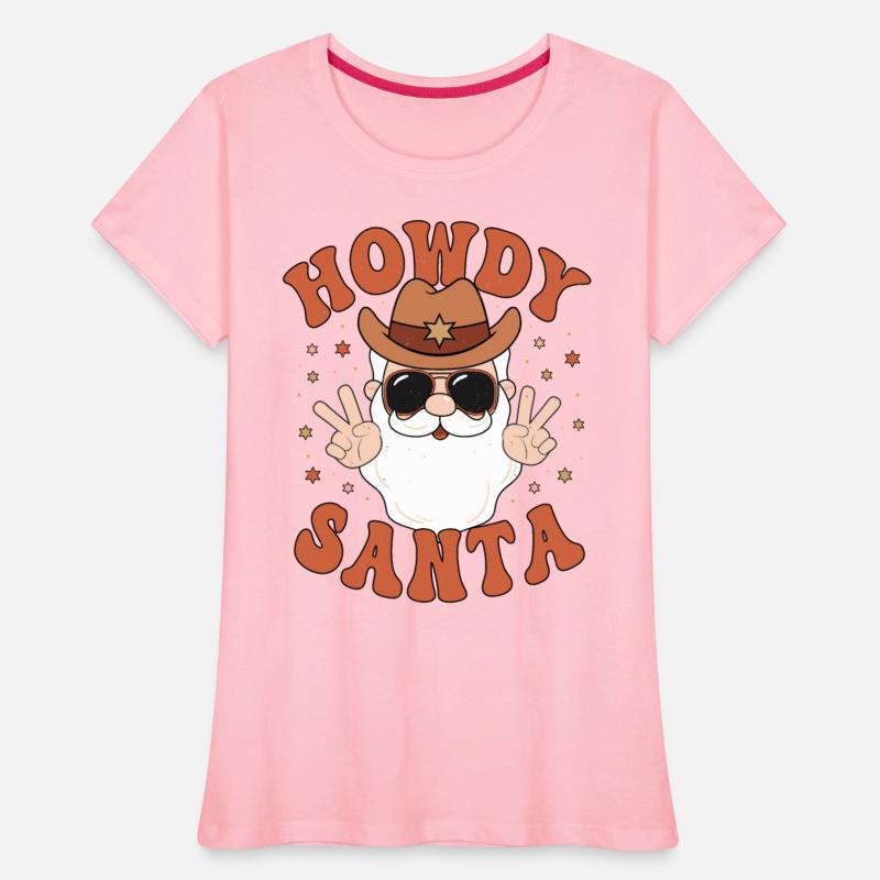 Howdy Santa Peace Christmas Western Cowboy Claus