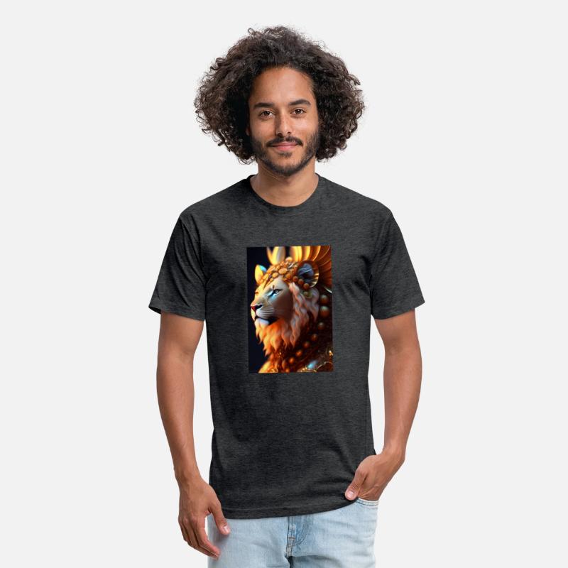 hyperdimensional male muscular albino furry lion i