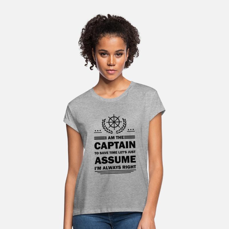 I Am The Captain Funny Saying Boating Boat
