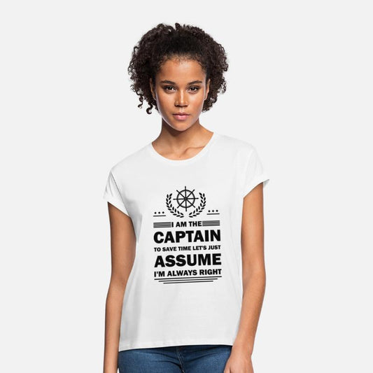 I Am The Captain Funny Saying Boating Boat