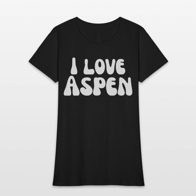 I Love Aspen. I Heart Aspen. Red Heart Valentine's
