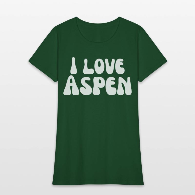 I Love Aspen. I Heart Aspen. Red Heart Valentine's