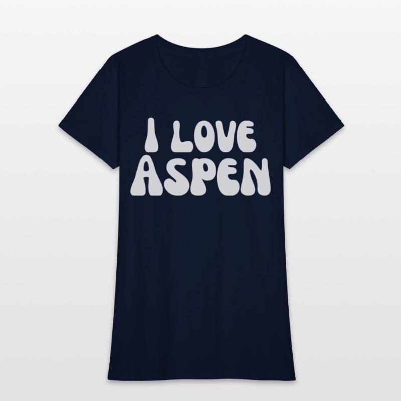 I Love Aspen. I Heart Aspen. Red Heart Valentine's