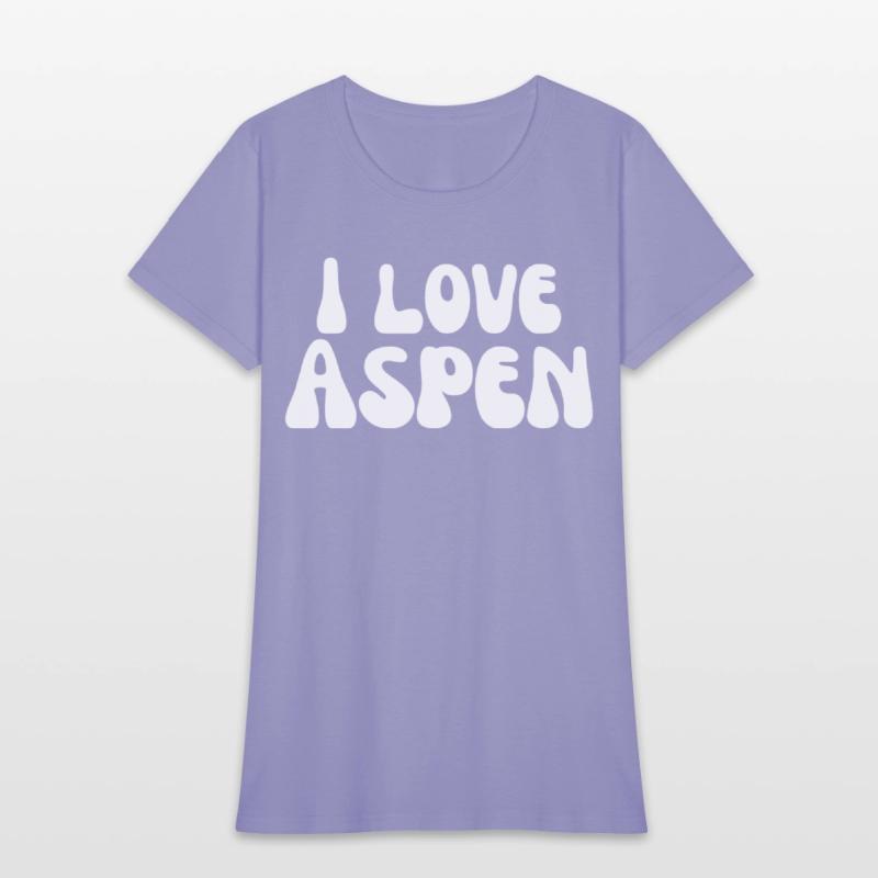 I Love Aspen. I Heart Aspen. Red Heart Valentine's