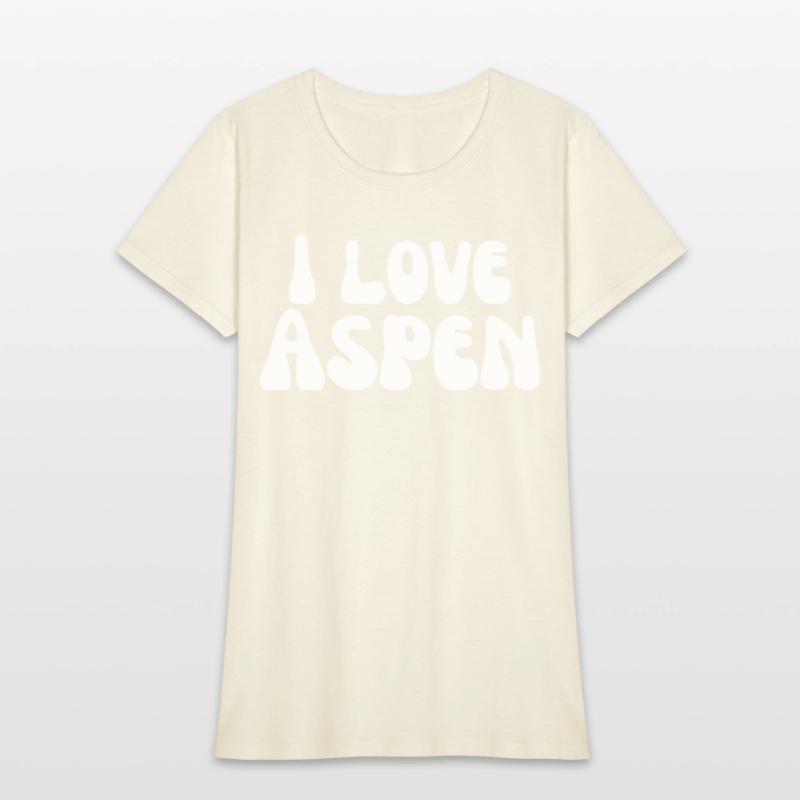 I Love Aspen. I Heart Aspen. Red Heart Valentine's