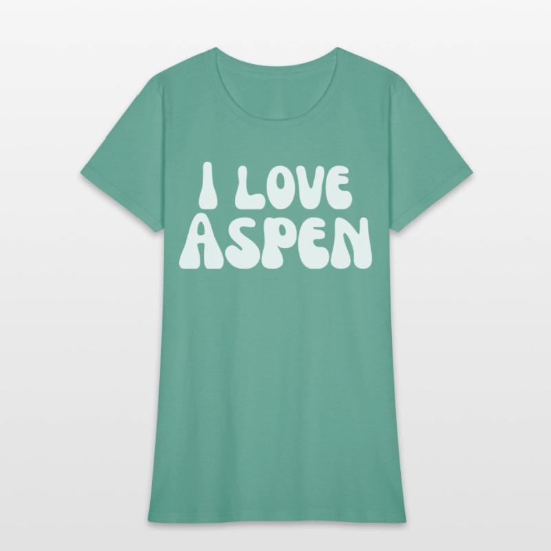 I Love Aspen. I Heart Aspen. Red Heart Valentine's