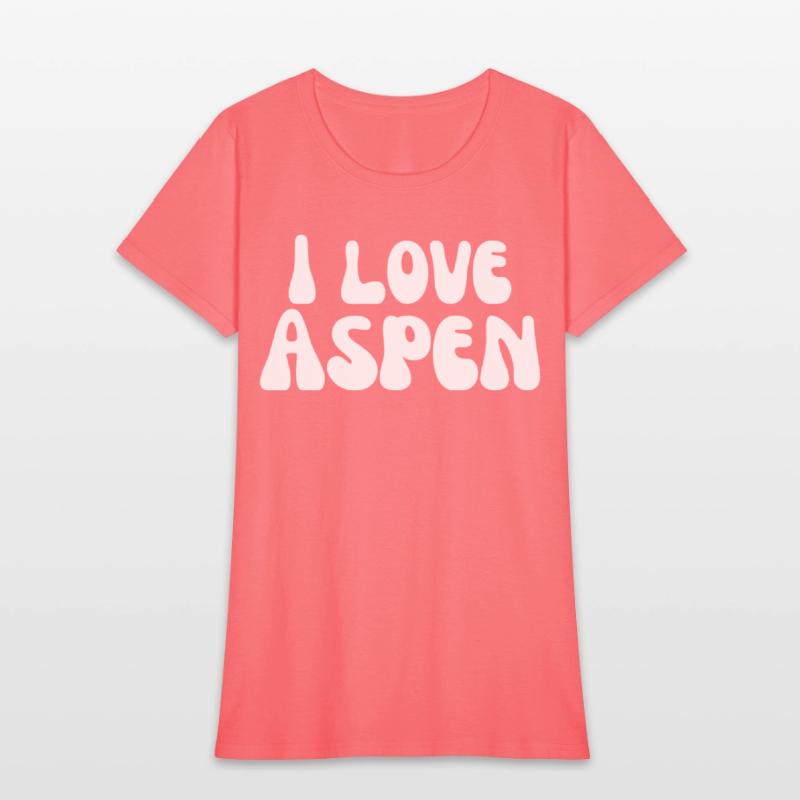 I Love Aspen. I Heart Aspen. Red Heart Valentine's