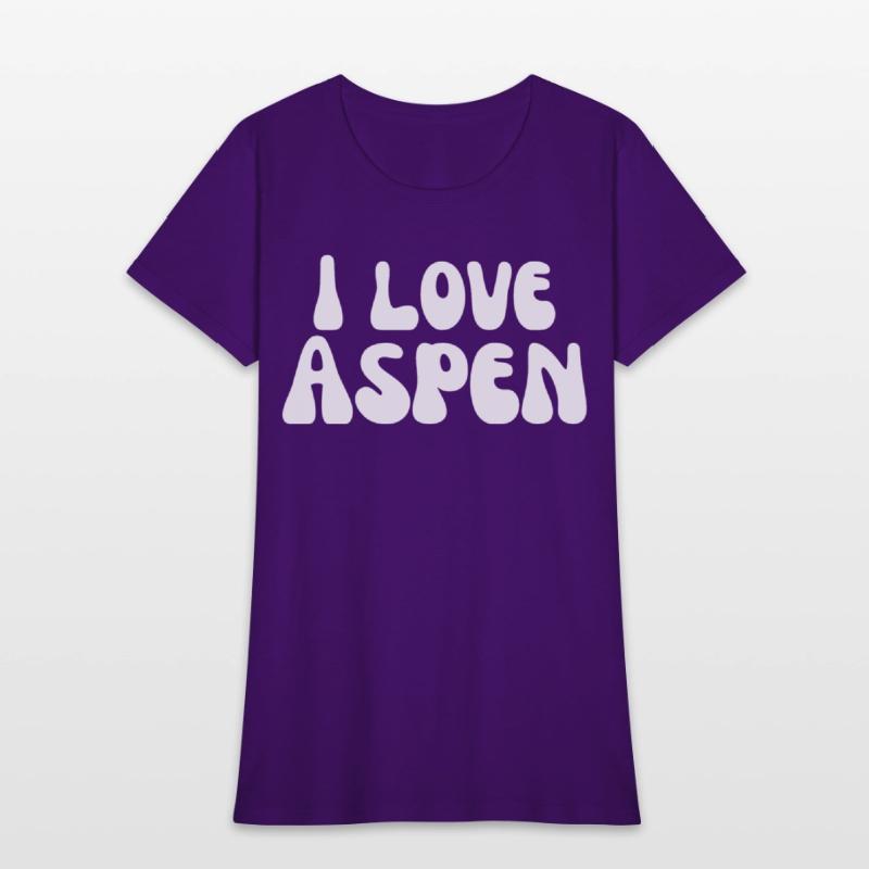 I Love Aspen. I Heart Aspen. Red Heart Valentine's