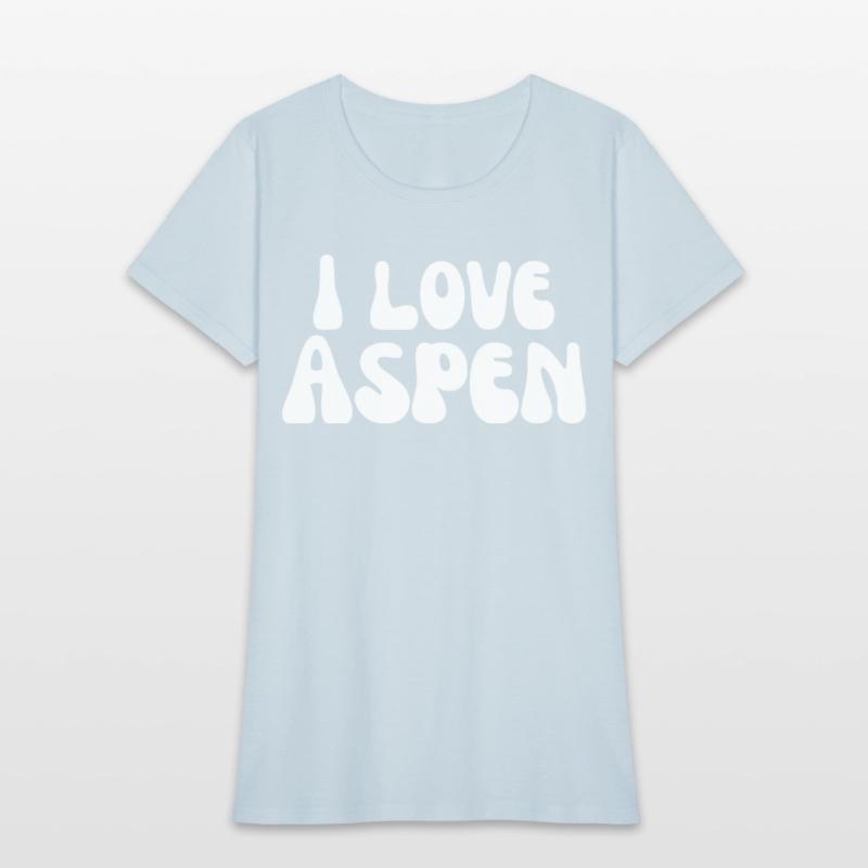 I Love Aspen. I Heart Aspen. Red Heart Valentine's