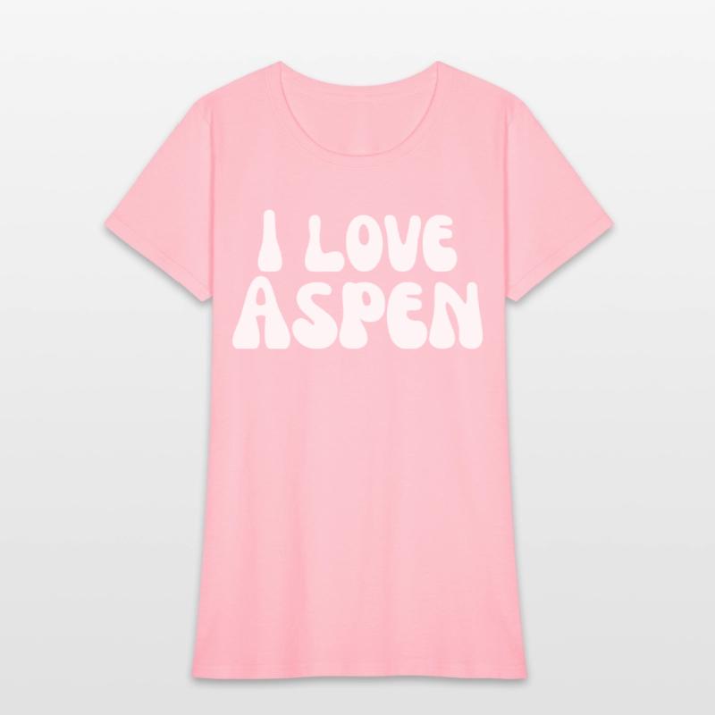 I Love Aspen. I Heart Aspen. Red Heart Valentine's