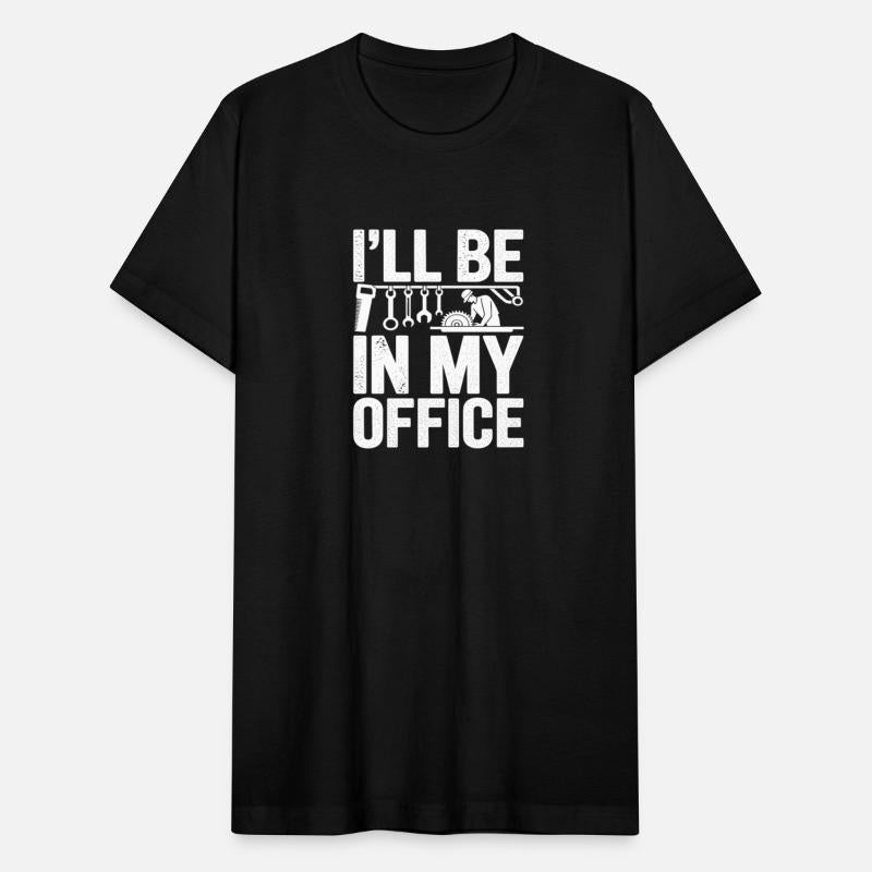 I'll Be In My Office Woodworker Wood Carving