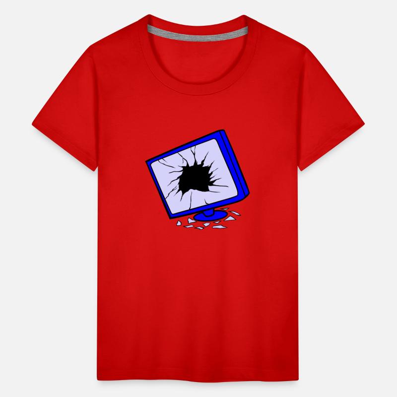 Illustration Logo – Broken Monitor