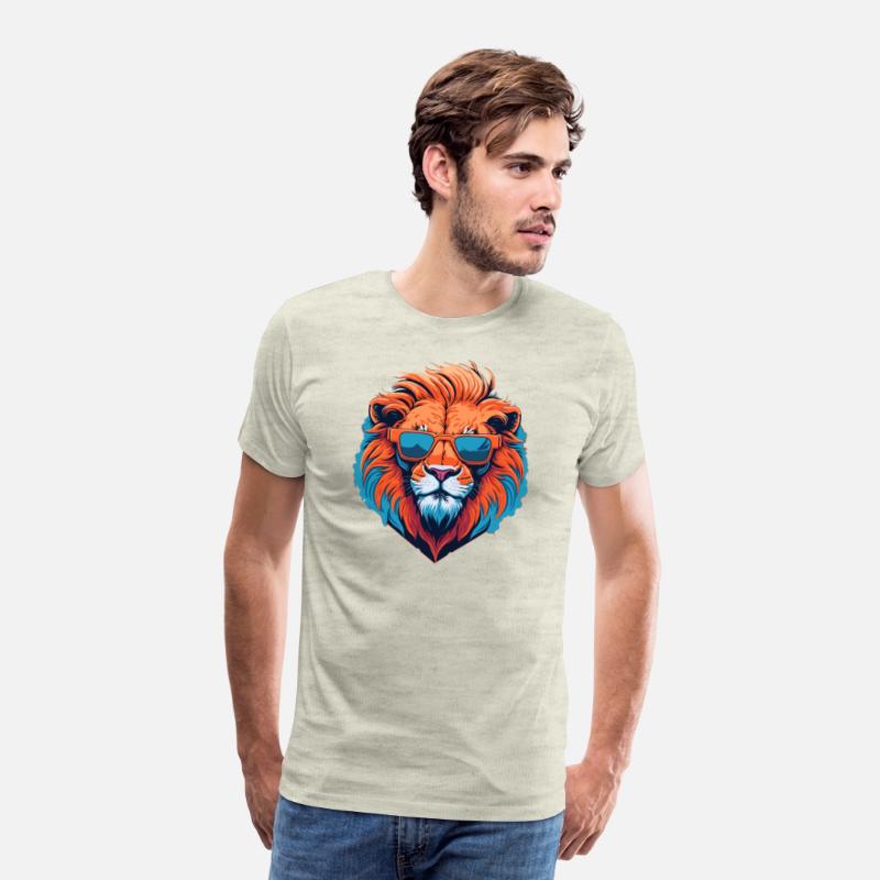 Illustration of a trendy Lion with a modern twist