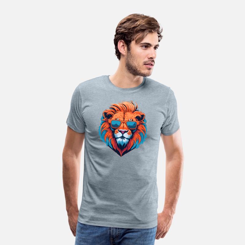 Illustration of a trendy Lion with a modern twist