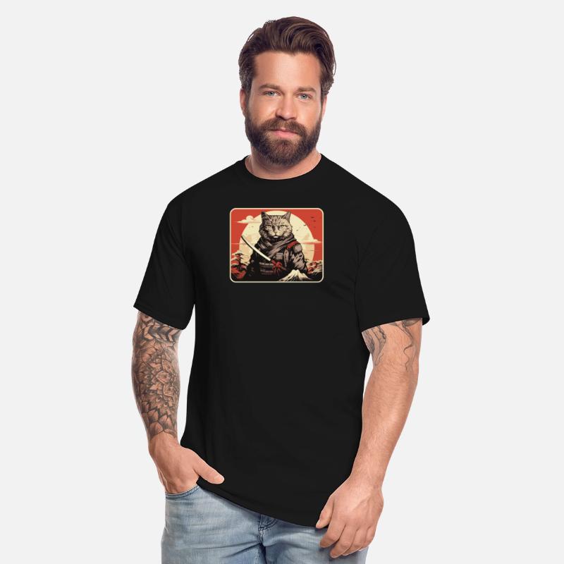 Japanese Samurai Cat Japan Aesthetic Cat Lover