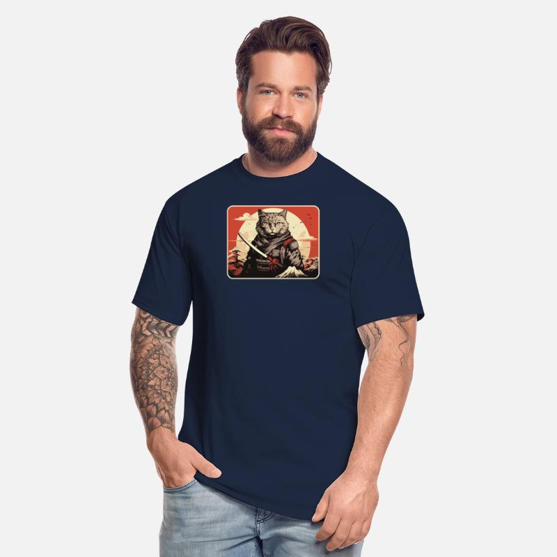 Japanese Samurai Cat Japan Aesthetic Cat Lover