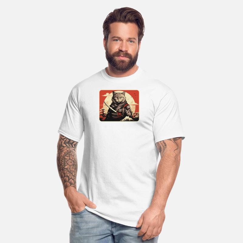 Japanese Samurai Cat Japan Aesthetic Cat Lover