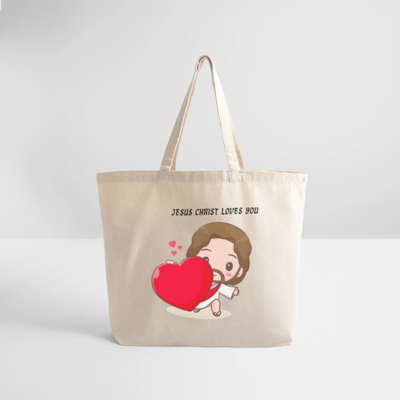 Jesus Christ Loves You, Cute Animated Illustration